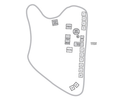 Mnemba Island Lodge layout