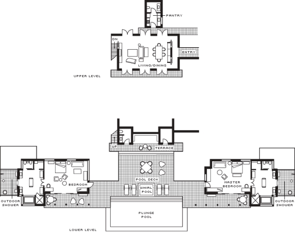 Two Bedroom Ocean View Suite Floor Plan