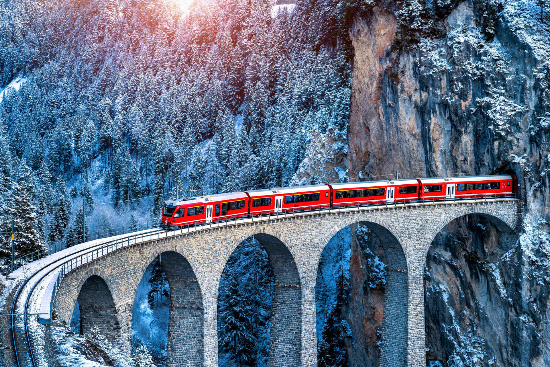 Ski Switzerland by Glacier Express Train 