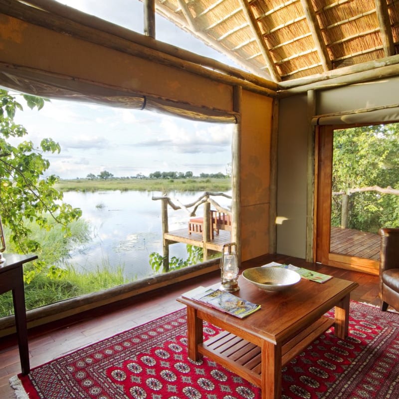 Room lounge - Kwando Lagoon Camp