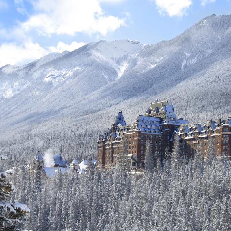 Banff in winter  - Fairmont Banff Springs