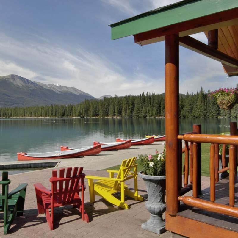 Boathouse at Fairmont Jasper Park Lodge