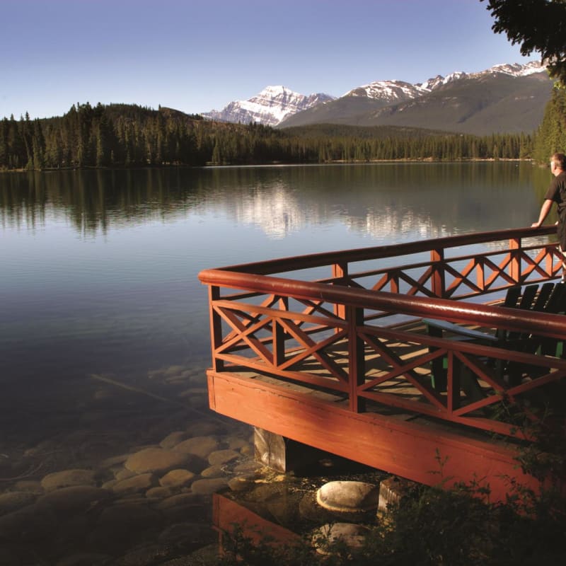 Sundeck on the lake - Fairmont Jasper Park Lodge
