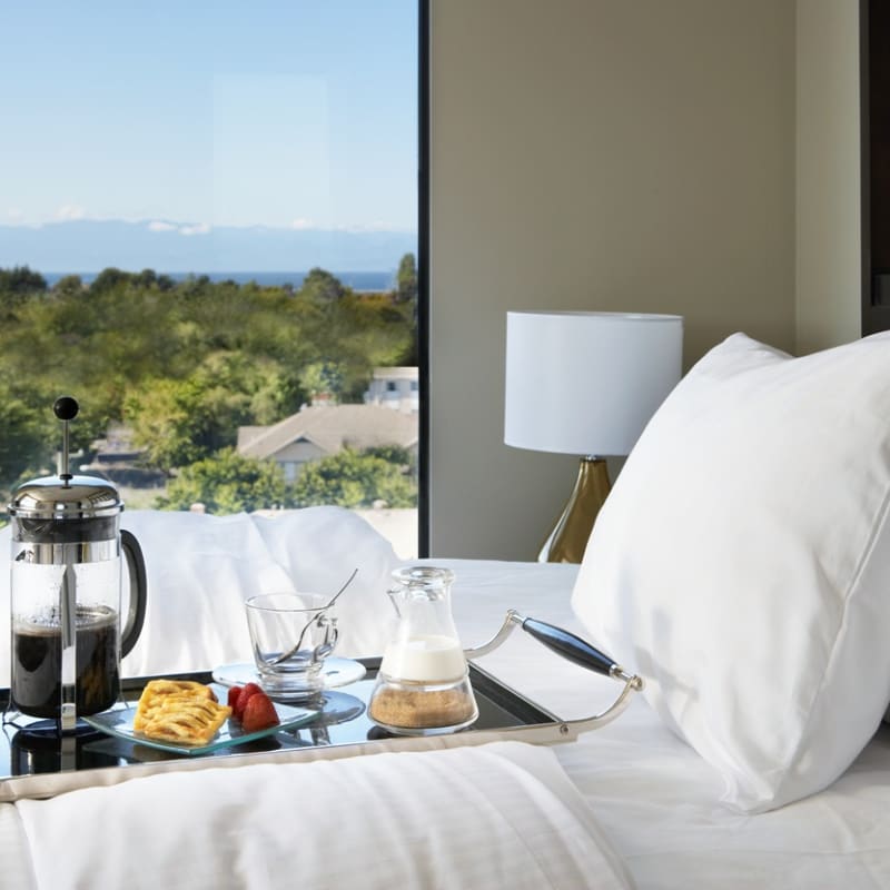 Bedroom at Oswego Hotel