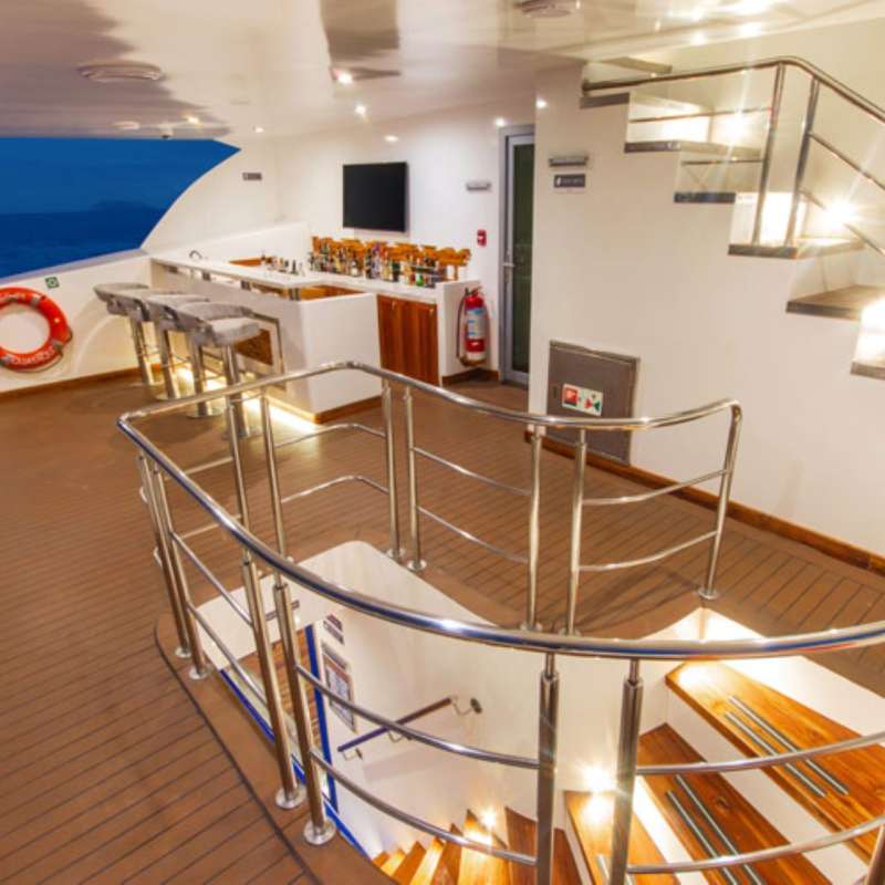 Infinity Galapagos Yacht - stairs 