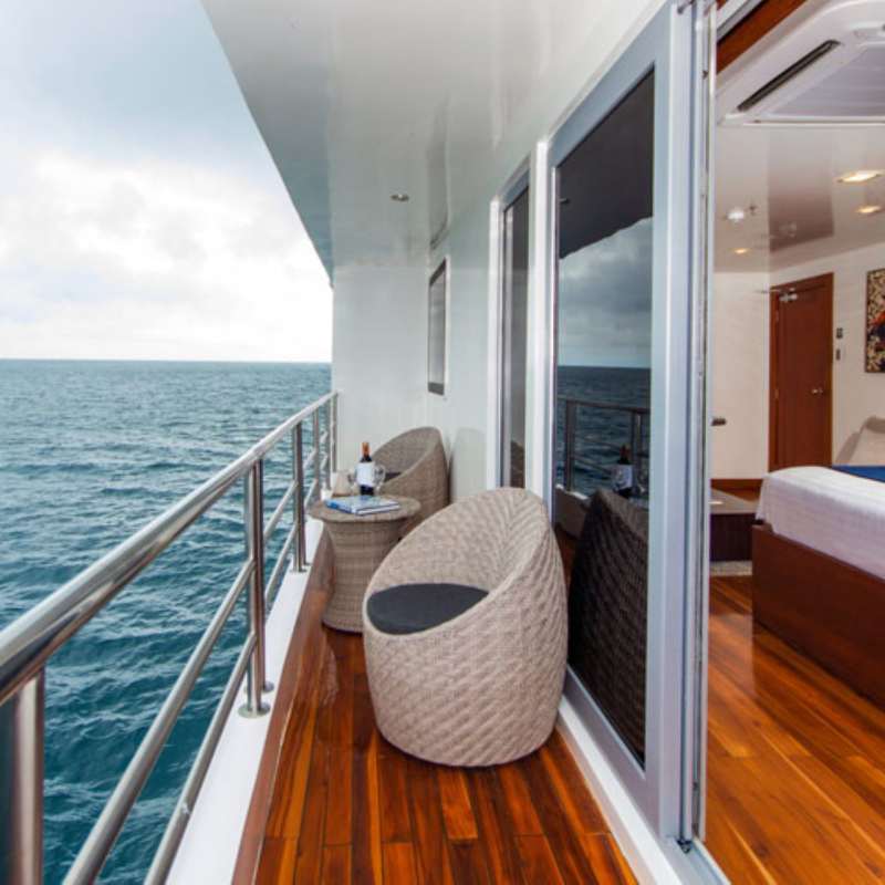 Infinity Galapagos Yacht - balcony 