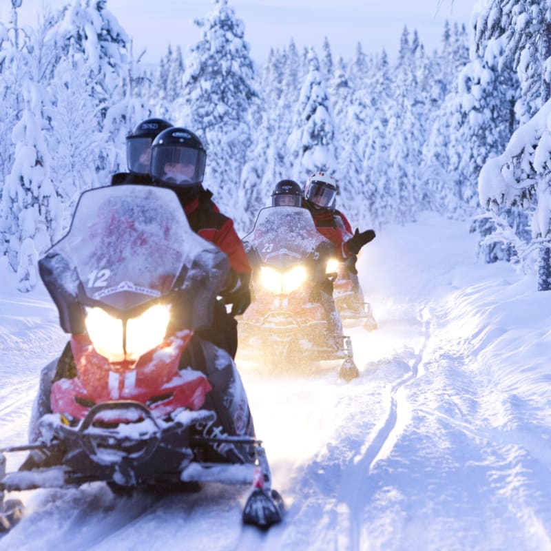 Snowmobiling