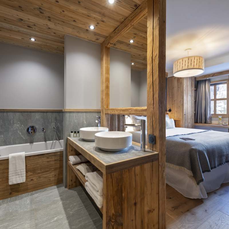 Bedroom and Bathroom