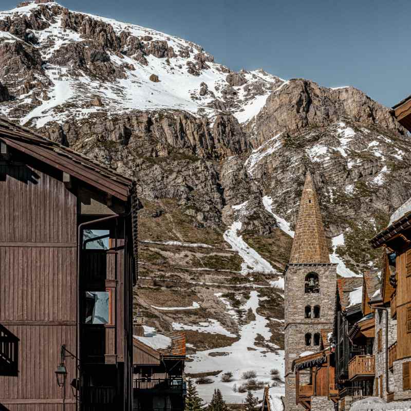 Mountain and village view 