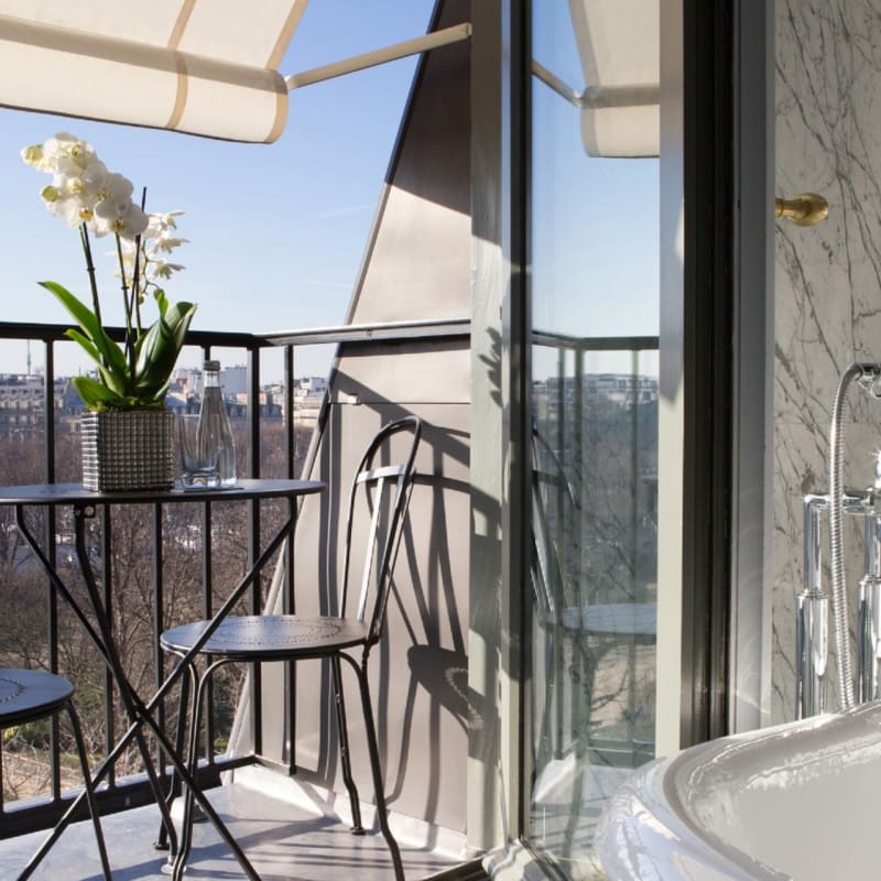 Bathroom with view
