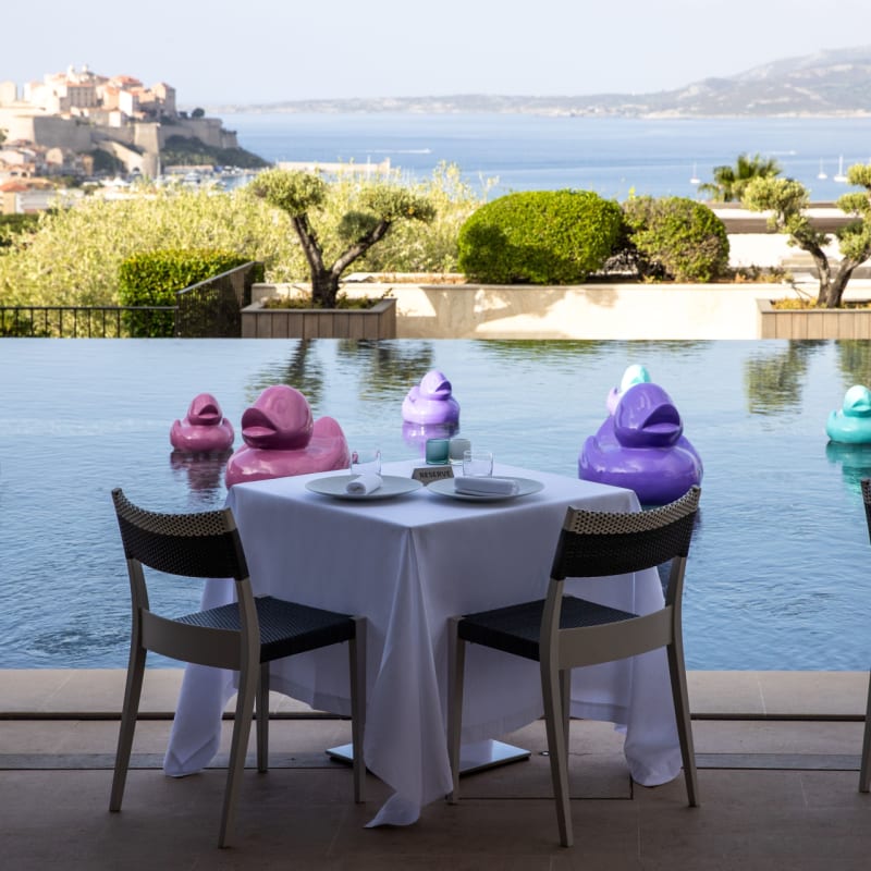 Restaurant by the pool