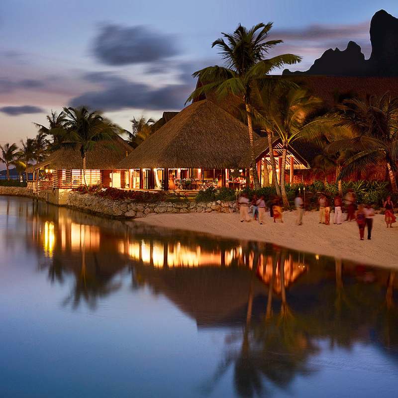Sunset Drinks - Four Seasons Resort Bora Bora