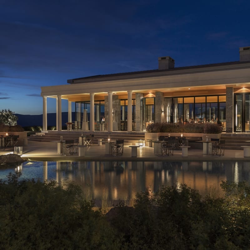 Exterior at night - Amanzoe