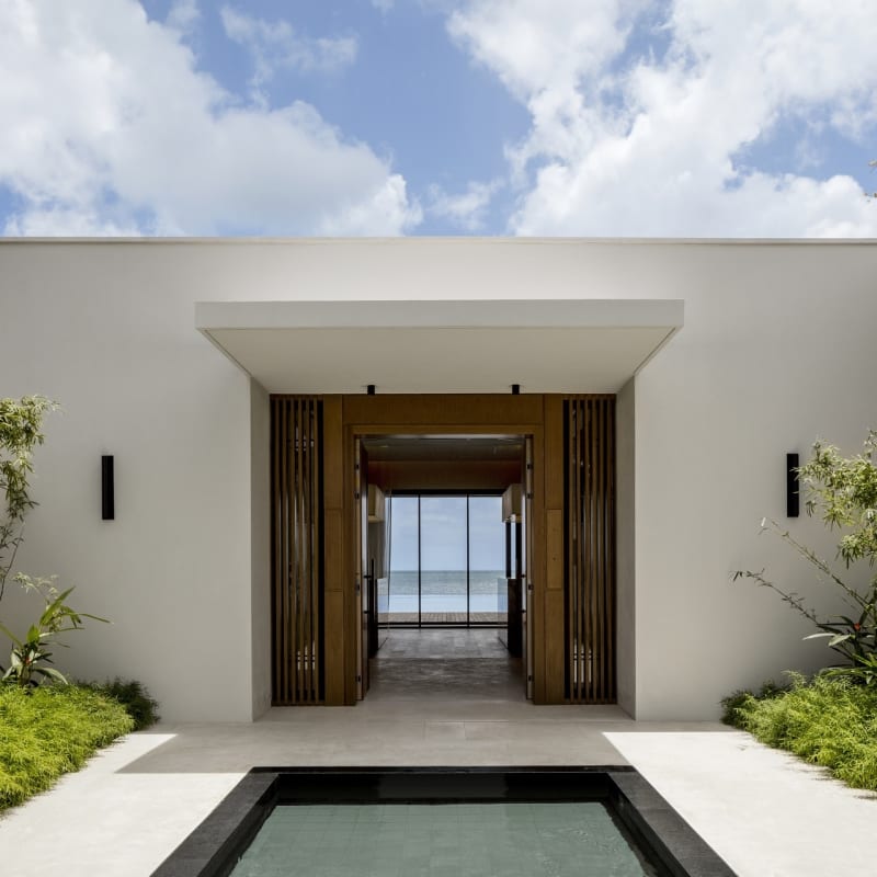 Beachfront Villa entrance