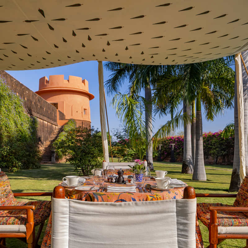 Tea Area - Oberoi Naila Fort 