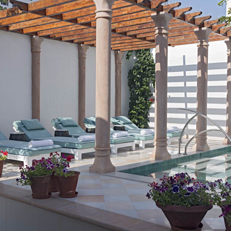 Pool area - Rohet House