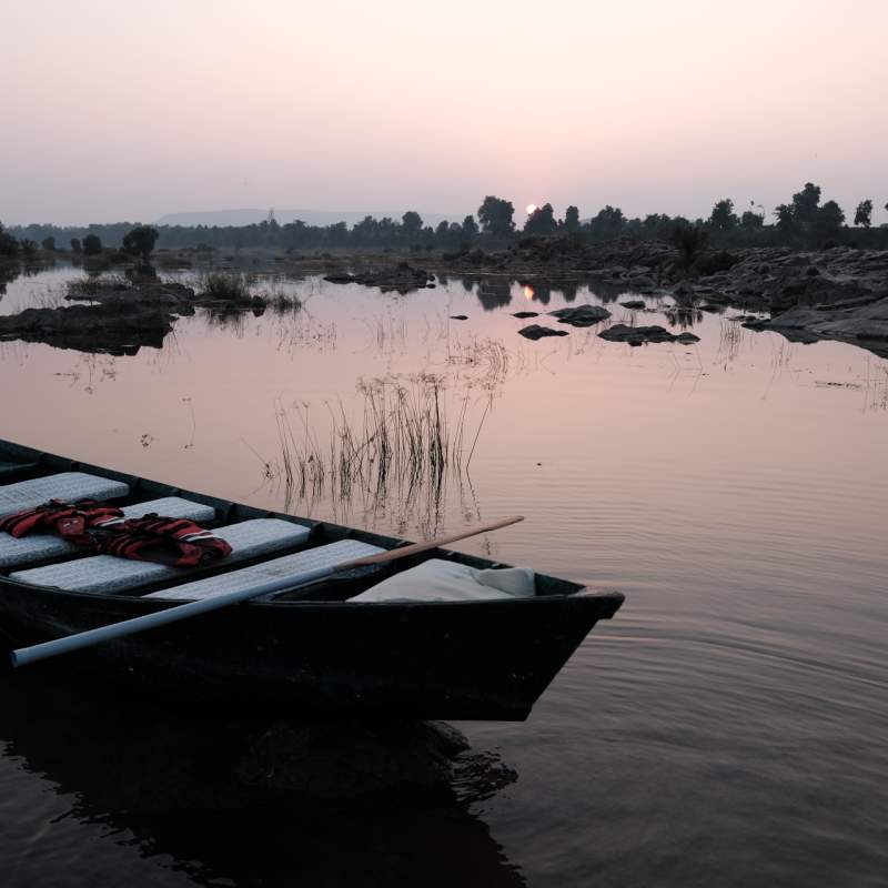 Boat at Sarai River 