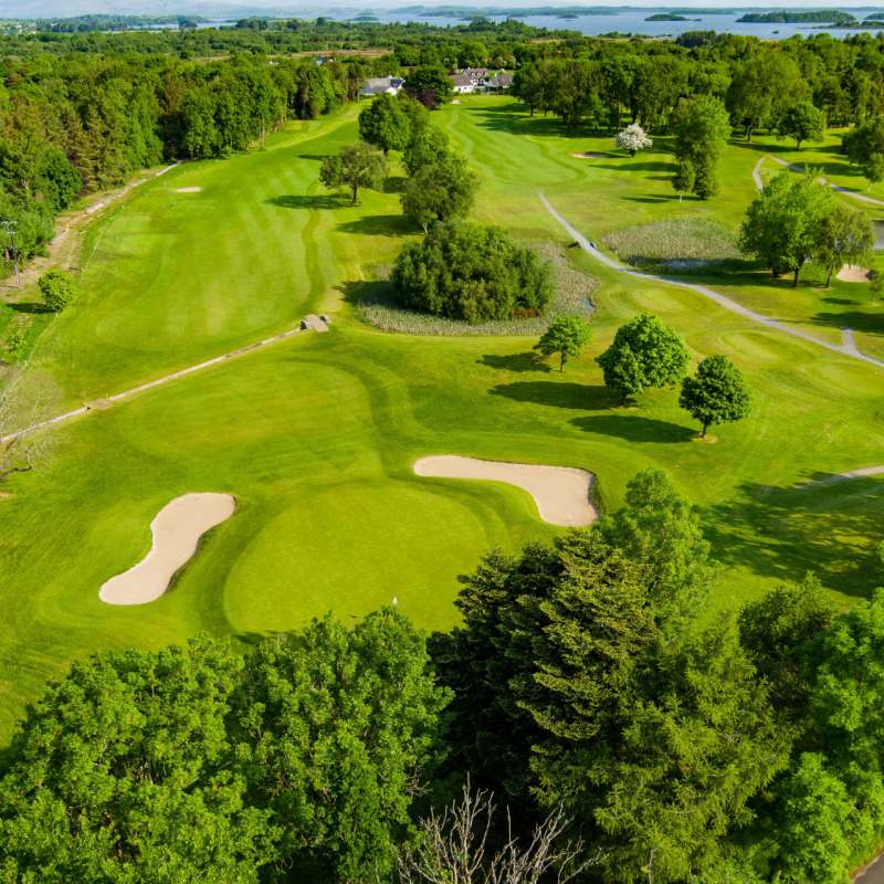 Aerial View of golf course 