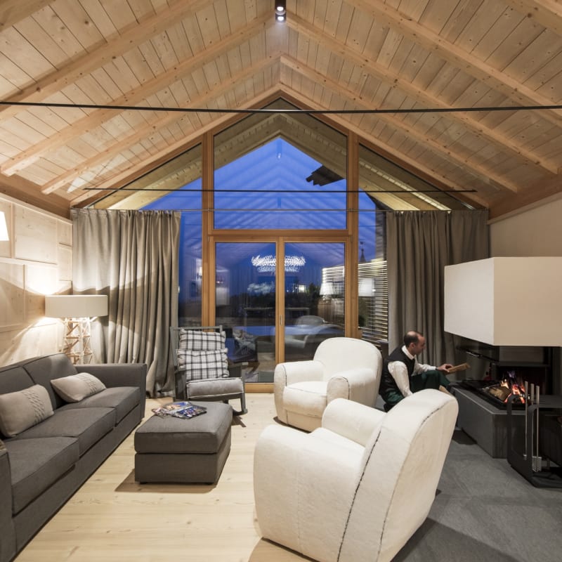 Living area - Chalet Zeno, Rosa Alpina 