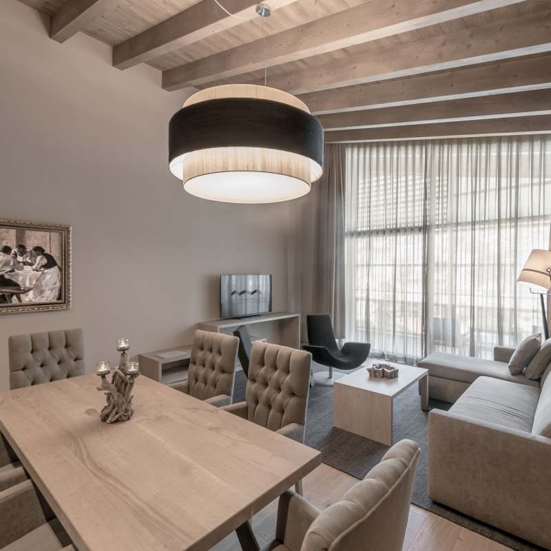Chalet Attico Suite - living room