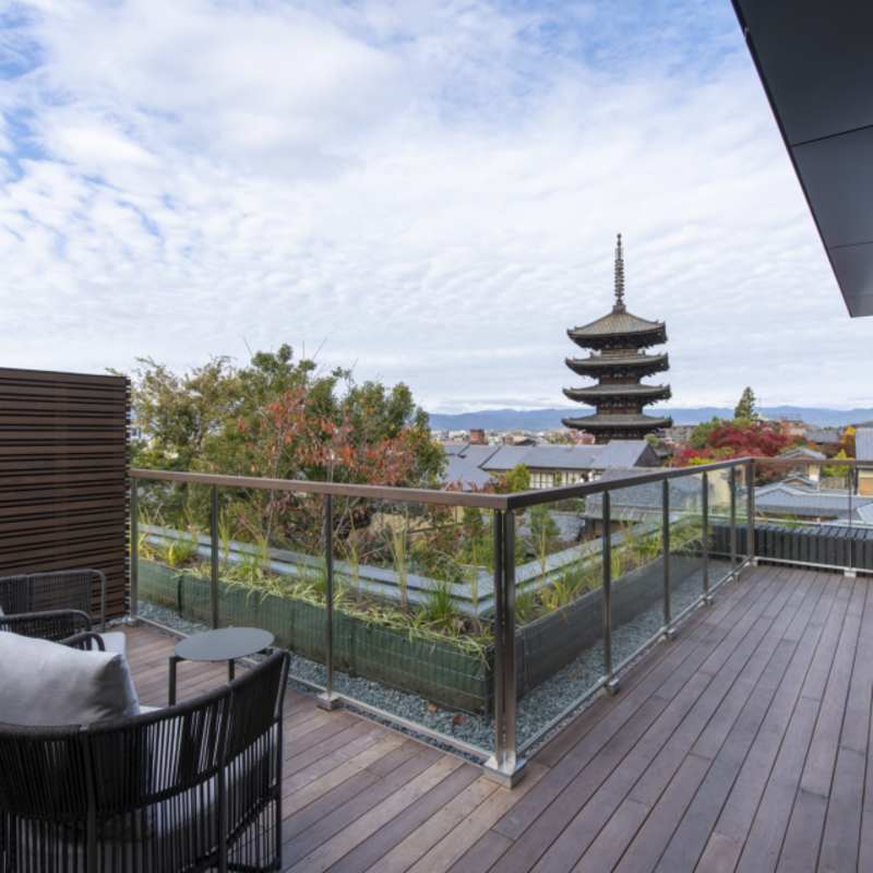 Terrace Twin Pagoda View 2