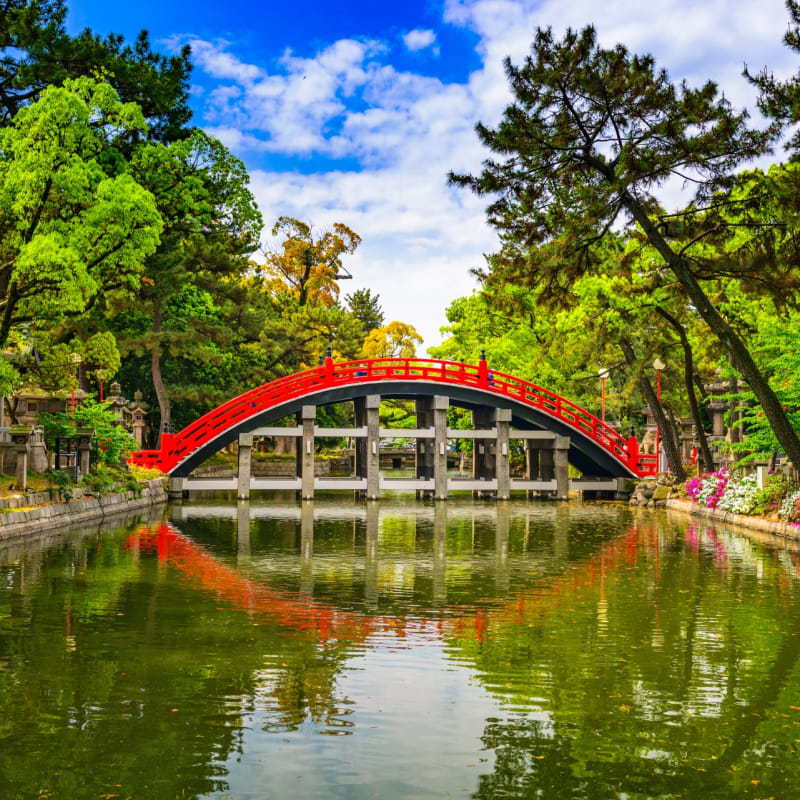 Taiko Drum Bridge of Sumiyoshi Taisha Grand Shrine