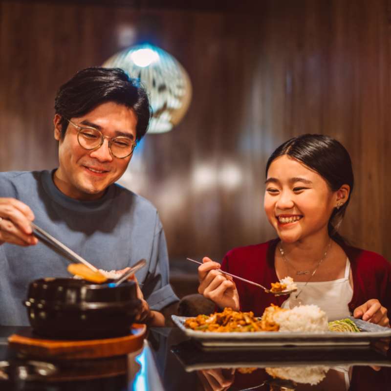 Dinner with family 