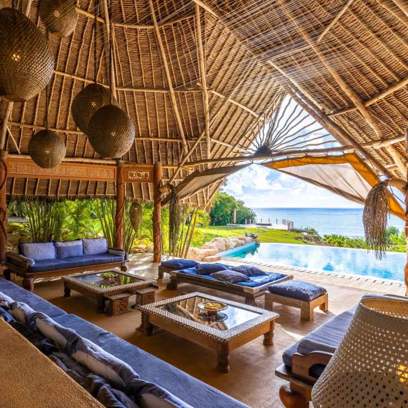 View to sea from lounge 
