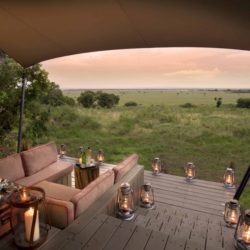 Deck - Bateleur Camp at Kichwa Tembo