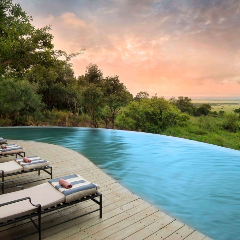 Swimming pool - Bateleur Camp at Kichwa Tembo