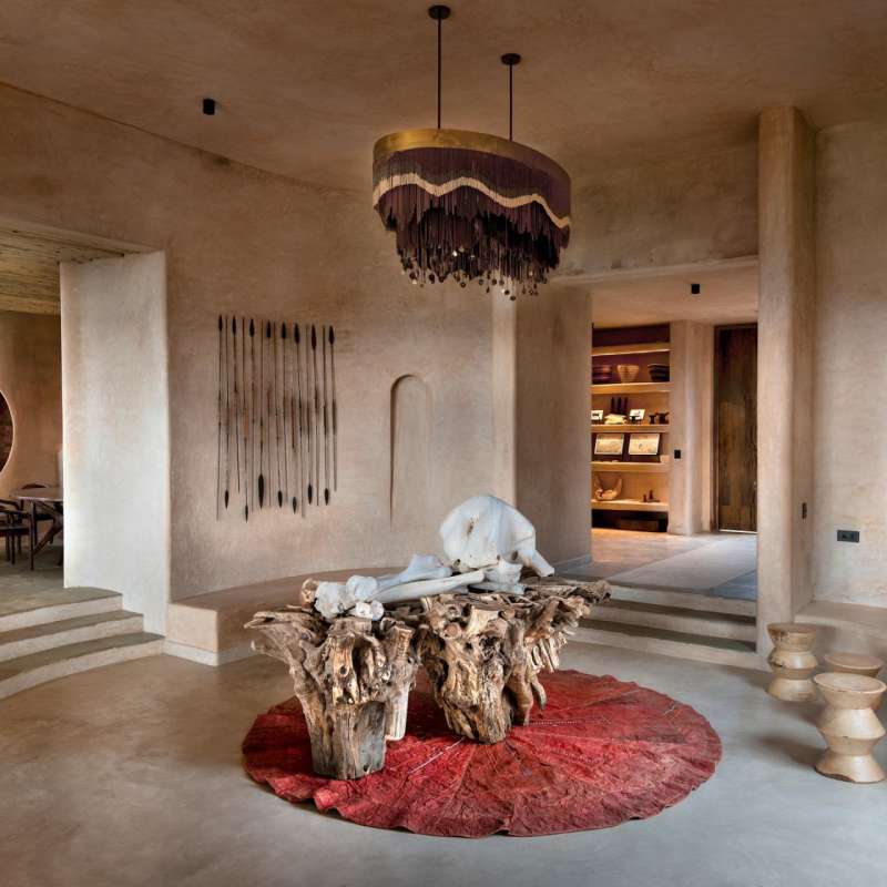 Interior of the lodge 