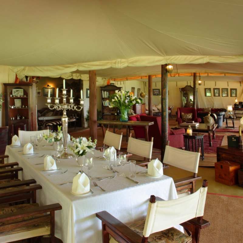 Mess tent - Cottar's 1920 Safari Camp