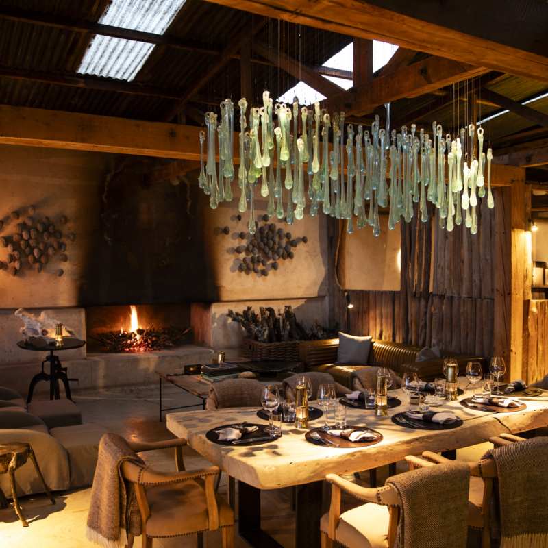 In villa dining 