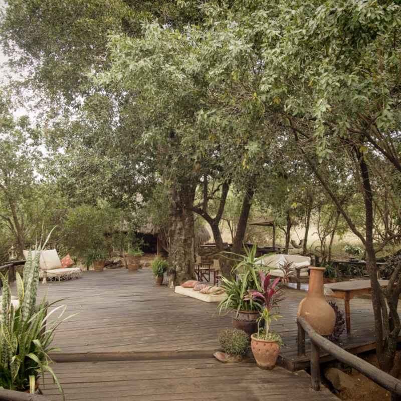 Outside deck
