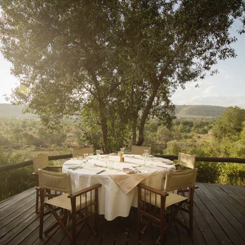 Outside dining