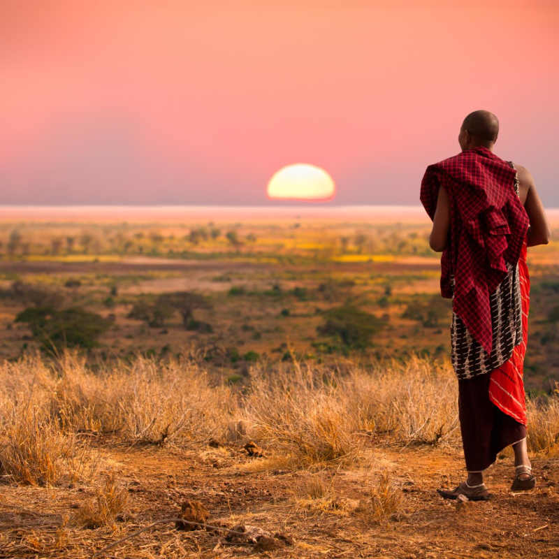 Maasai man - Highlights of East Africa