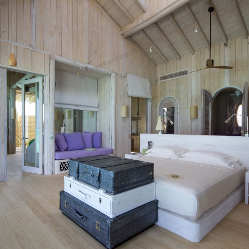 1 Bedroom Overwater Villa Master Bedroom - Soneva Jani