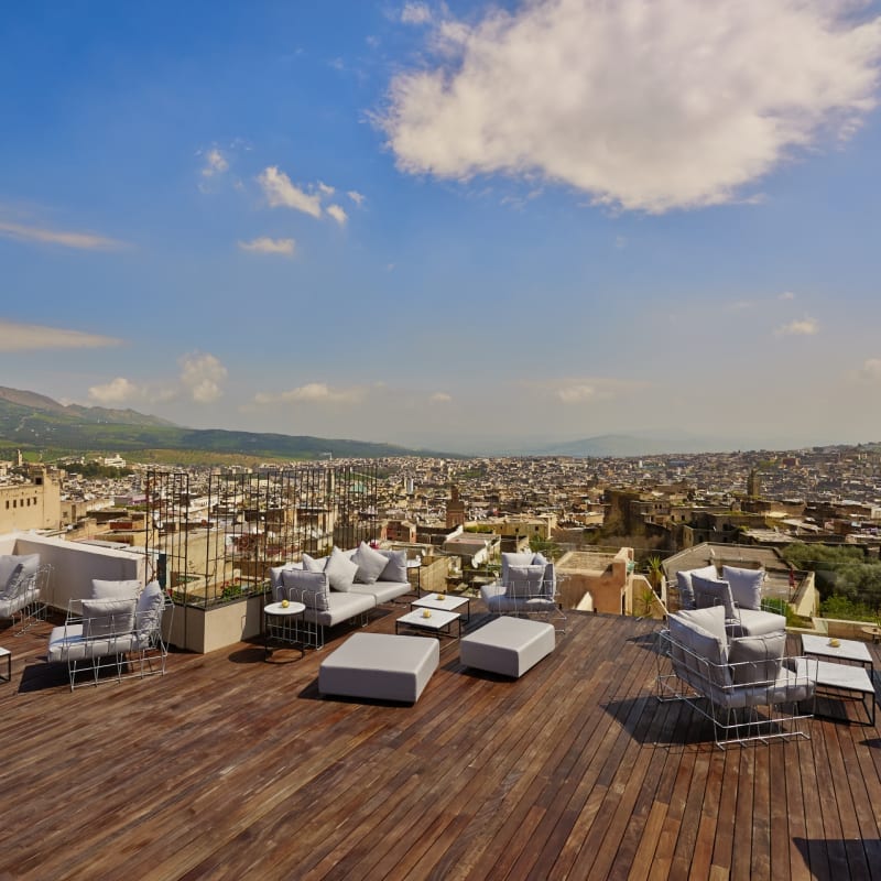 Roof terrace view - Riad Fes