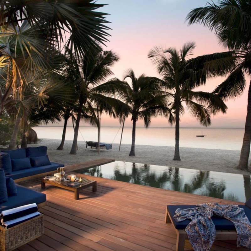 Poolside views - Benguerra Island Lodge