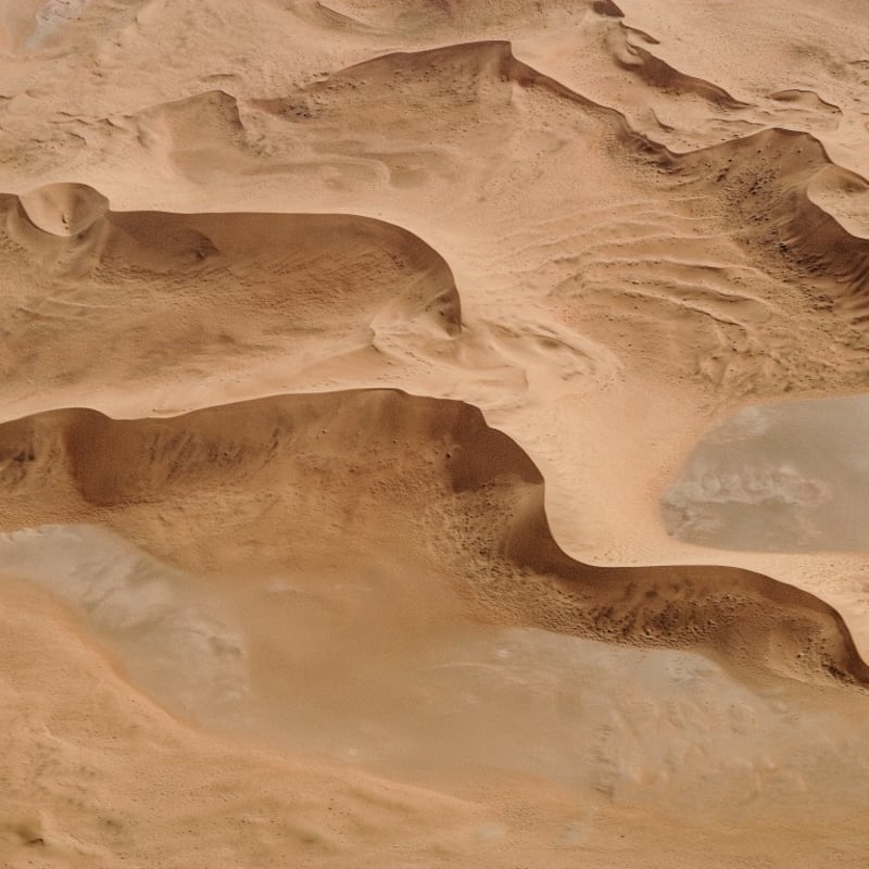 The dunes from the air - Desert Homestead Outpost