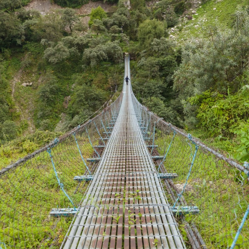 Suspension Bridge, Landruk