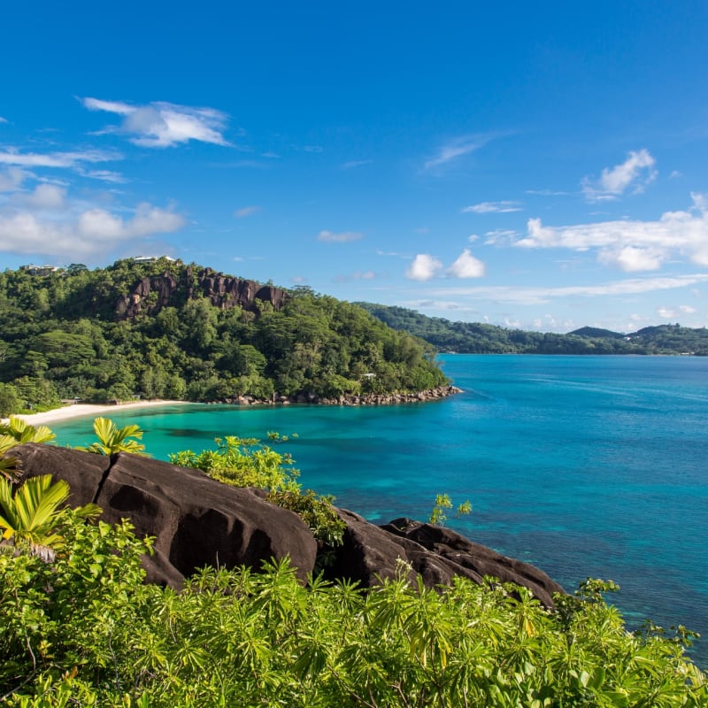 Secluded beach
