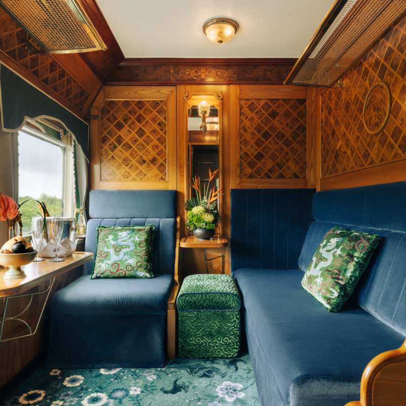 Eastern  Oriental Express A Belmond Train - seat 