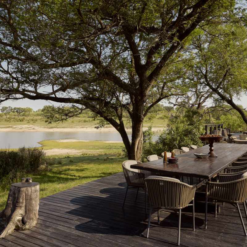 Deck and lake view