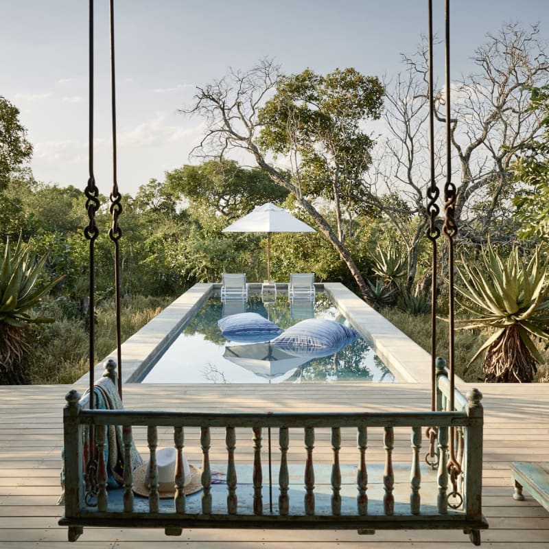 Private pool at the Farmstead