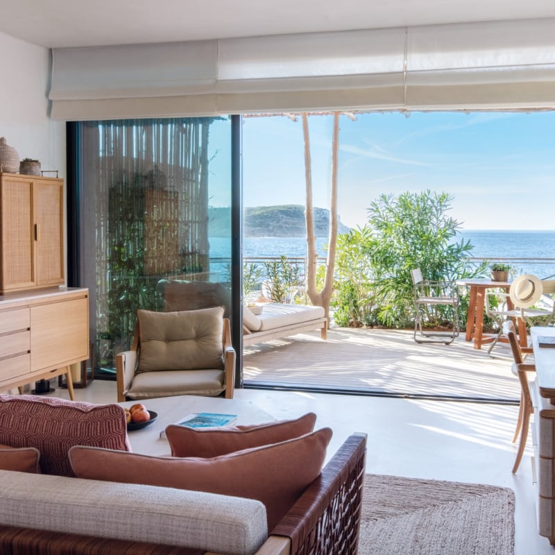 Living Room with Terrace View 