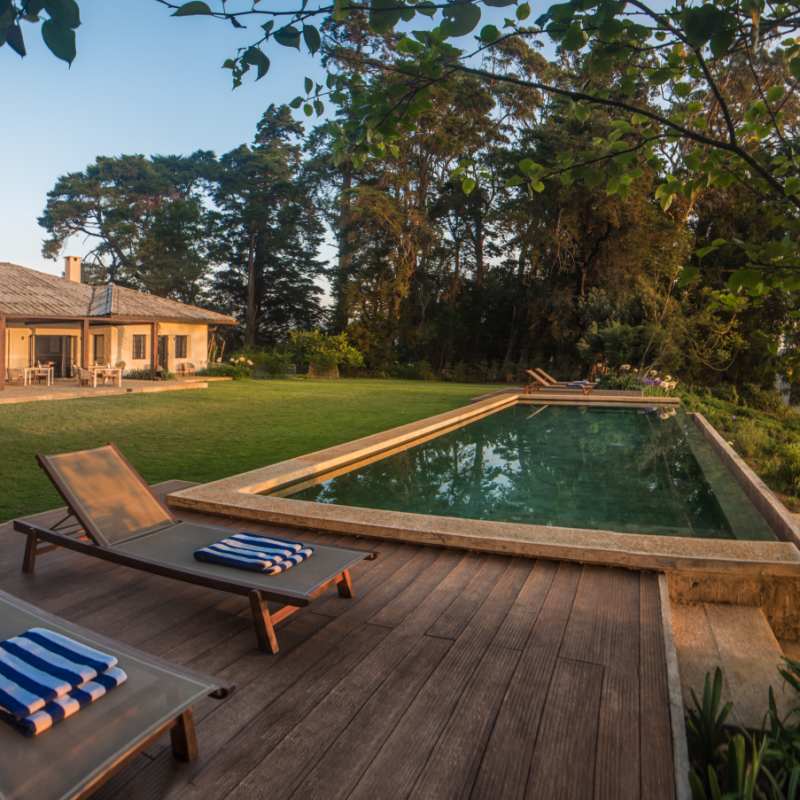 Bungalow and pool view  