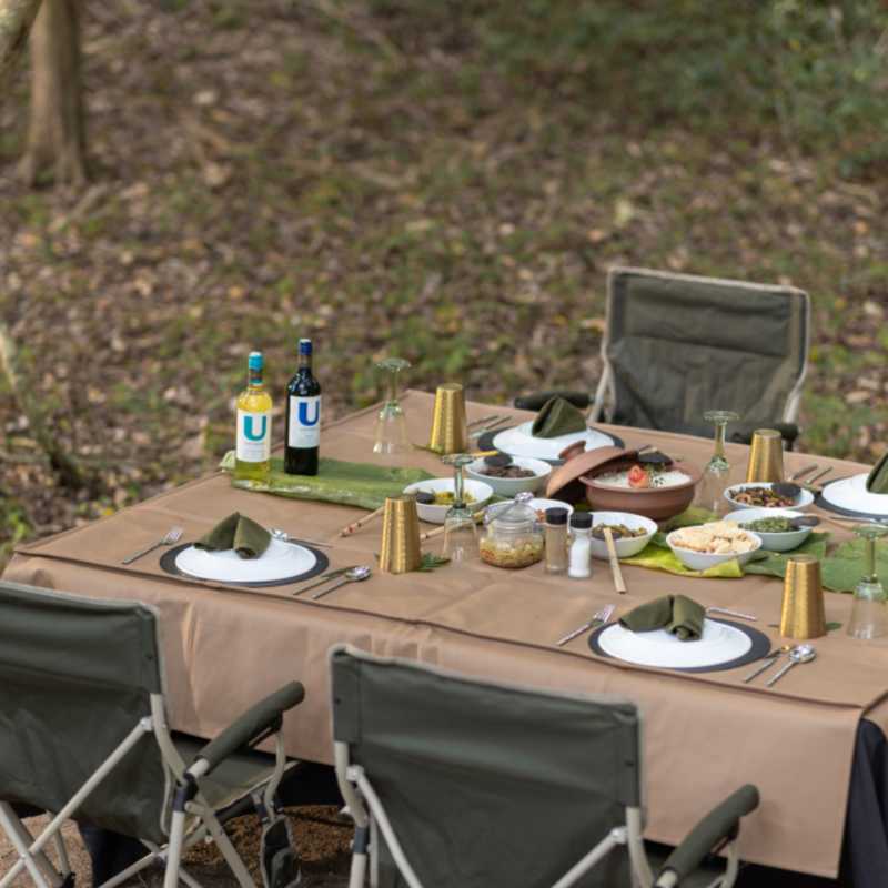 Lunch set up - Kumana Under Canvas 