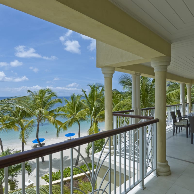 Beachfront Villa terrace - The Landings