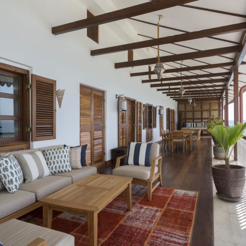 Terrace with sea views  - Park Hyatt Zanzibar